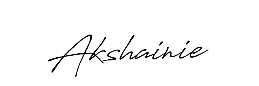 How to make Akshainie signature? Antro_Vectra_Bolder is a professional autograph style. Create handwritten signature for Akshainie name. Akshainie signature style 7 images and pictures png