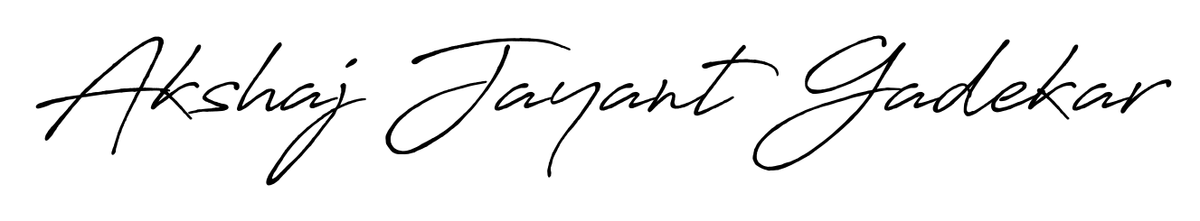 Try this chic Akshaj Jayant Gadekar handwritten sign style. Using Antro_Vectra_Bolder font elements, it gives your name a sleek, memorable identity. Akshaj Jayant Gadekar signature style 7 images and pictures png