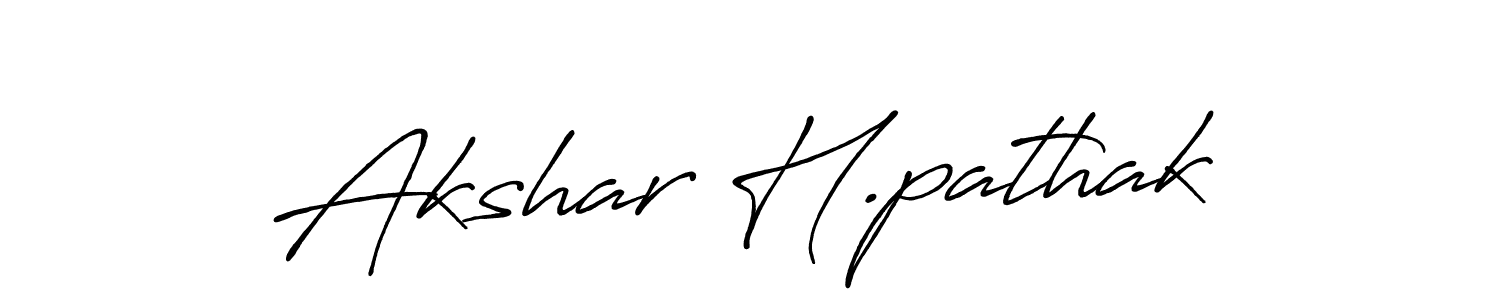 if you are searching for the best signature style for your name Akshar H.pathak. so please give up your signature search. here we have designed multiple signature styles  using Antro_Vectra_Bolder. Akshar H.pathak signature style 7 images and pictures png