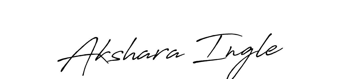 Akshara Ingle stylish signature style. Best Handwritten Sign (Antro_Vectra_Bolder) for my name. Handwritten Signature Collection Ideas for my name Akshara Ingle. Akshara Ingle signature style 7 images and pictures png