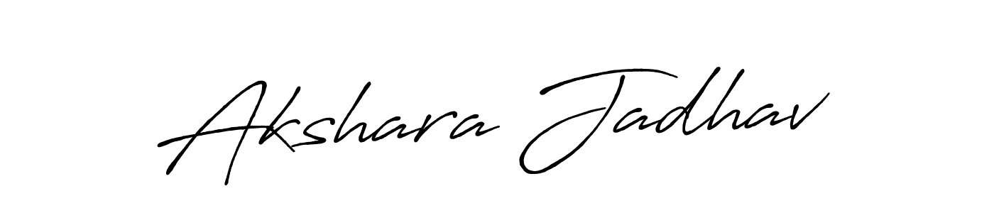 You should practise on your own different ways (Antro_Vectra_Bolder) to write your name (Akshara Jadhav) in signature. don't let someone else do it for you. Akshara Jadhav signature style 7 images and pictures png