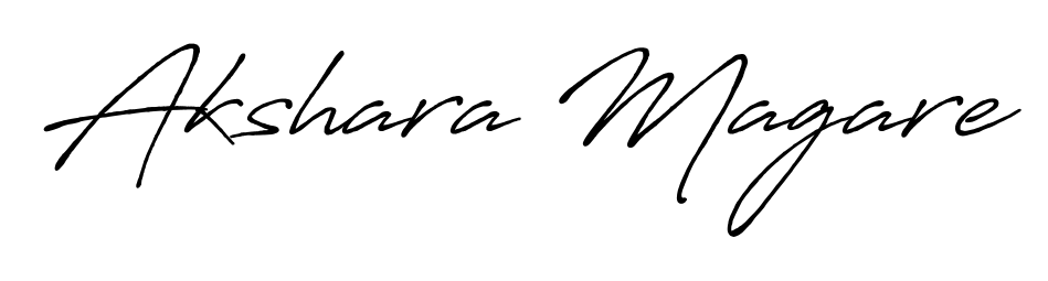 You can use this online signature creator to create a handwritten signature for the name Akshara Magare. This is the best online autograph maker. Akshara Magare signature style 7 images and pictures png