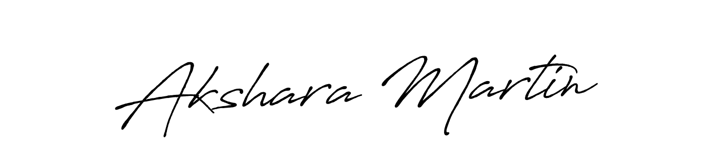 Design your own signature with our free online signature maker. With this signature software, you can create a handwritten (Antro_Vectra_Bolder) signature for name Akshara Martin. Akshara Martin signature style 7 images and pictures png
