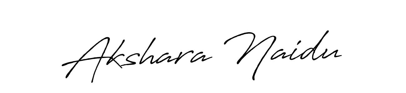 How to make Akshara Naidu signature? Antro_Vectra_Bolder is a professional autograph style. Create handwritten signature for Akshara Naidu name. Akshara Naidu signature style 7 images and pictures png