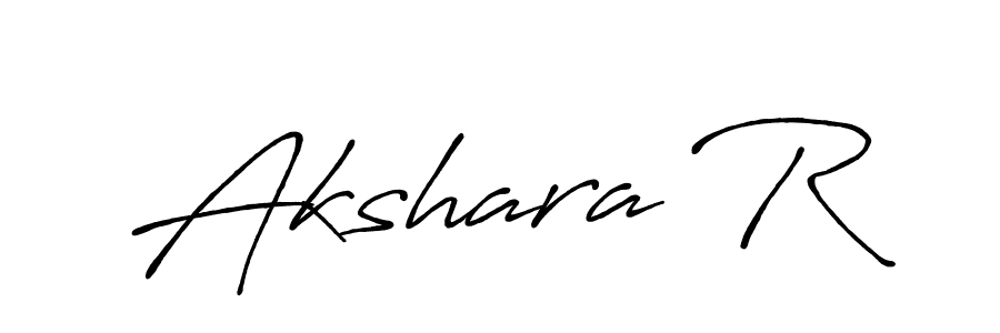 Also we have Akshara R name is the best signature style. Create professional handwritten signature collection using Antro_Vectra_Bolder autograph style. Akshara R signature style 7 images and pictures png