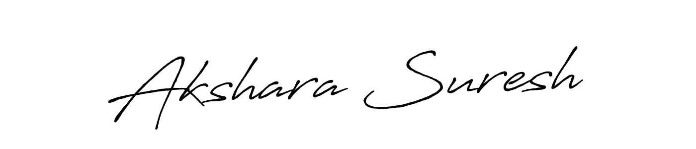 Also You can easily find your signature by using the search form. We will create Akshara Suresh name handwritten signature images for you free of cost using Antro_Vectra_Bolder sign style. Akshara Suresh signature style 7 images and pictures png