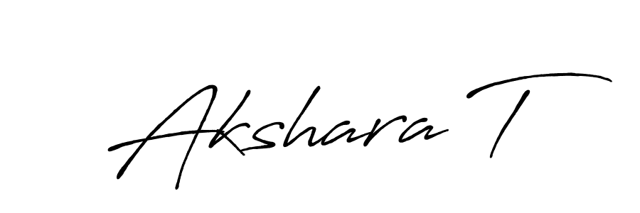 Similarly Antro_Vectra_Bolder is the best handwritten signature design. Signature creator online .You can use it as an online autograph creator for name Akshara T. Akshara T signature style 7 images and pictures png