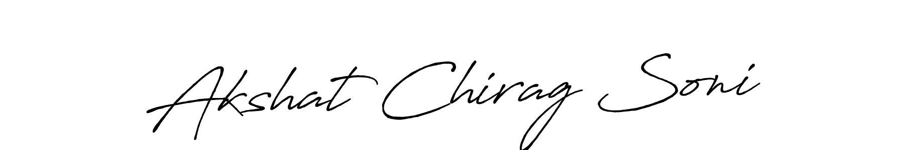 This is the best signature style for the Akshat Chirag Soni name. Also you like these signature font (Antro_Vectra_Bolder). Mix name signature. Akshat Chirag Soni signature style 7 images and pictures png