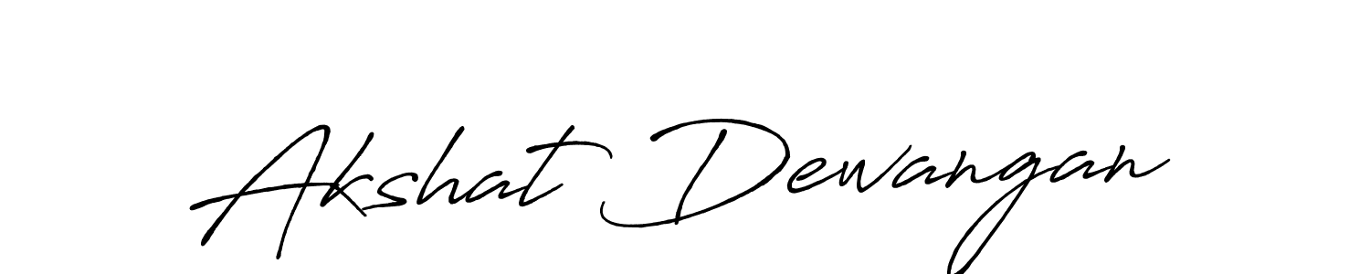 Also we have Akshat Dewangan name is the best signature style. Create professional handwritten signature collection using Antro_Vectra_Bolder autograph style. Akshat Dewangan signature style 7 images and pictures png