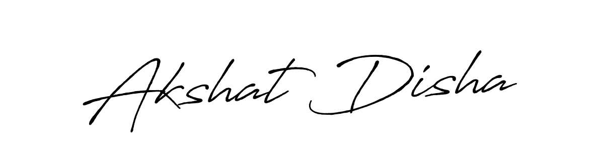 Akshat Disha stylish signature style. Best Handwritten Sign (Antro_Vectra_Bolder) for my name. Handwritten Signature Collection Ideas for my name Akshat Disha. Akshat Disha signature style 7 images and pictures png