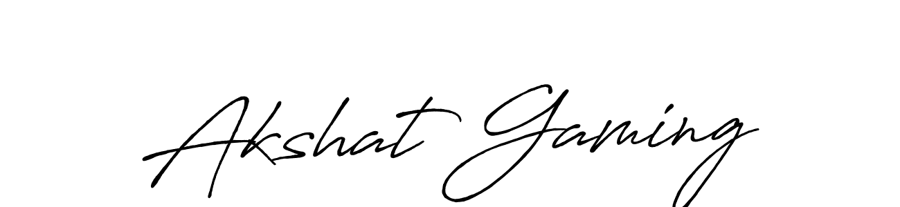 How to make Akshat Gaming name signature. Use Antro_Vectra_Bolder style for creating short signs online. This is the latest handwritten sign. Akshat Gaming signature style 7 images and pictures png