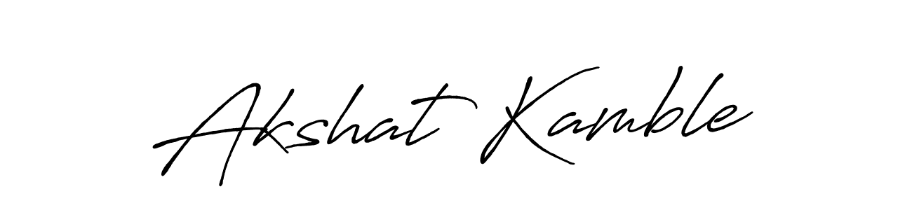 How to make Akshat Kamble signature? Antro_Vectra_Bolder is a professional autograph style. Create handwritten signature for Akshat Kamble name. Akshat Kamble signature style 7 images and pictures png