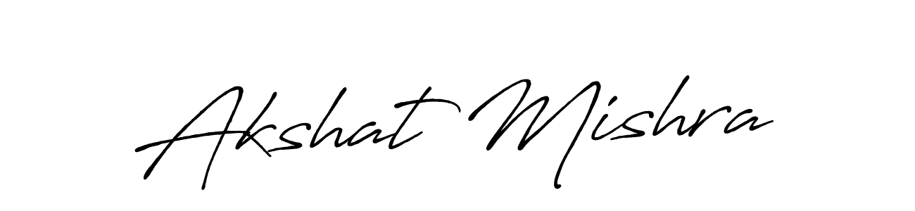 Design your own signature with our free online signature maker. With this signature software, you can create a handwritten (Antro_Vectra_Bolder) signature for name Akshat Mishra. Akshat Mishra signature style 7 images and pictures png
