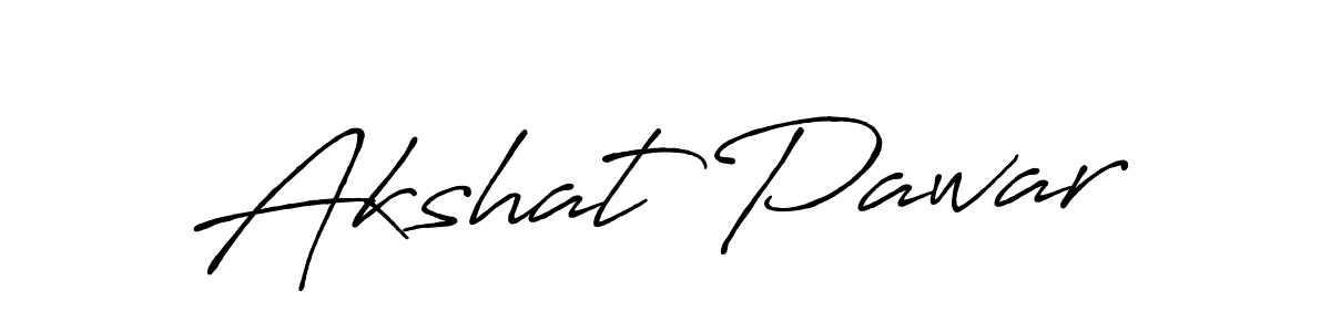 Use a signature maker to create a handwritten signature online. With this signature software, you can design (Antro_Vectra_Bolder) your own signature for name Akshat Pawar. Akshat Pawar signature style 7 images and pictures png