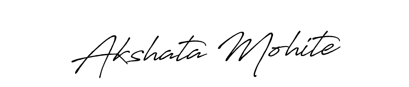if you are searching for the best signature style for your name Akshata Mohite. so please give up your signature search. here we have designed multiple signature styles  using Antro_Vectra_Bolder. Akshata Mohite signature style 7 images and pictures png