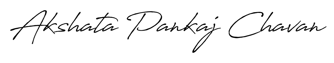 The Antro_Vectra_Bolder handwriting style adds charm and authenticity to name Akshata Pankaj Chavan. A wonderful choice for personal thank-you notes. Akshata Pankaj Chavan signature style 7 images and pictures png