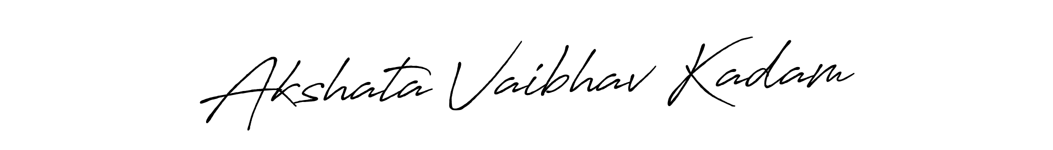 Design your own signature with our free online signature maker. With this signature software, you can create a handwritten (Antro_Vectra_Bolder) signature for name Akshata Vaibhav Kadam. Akshata Vaibhav Kadam signature style 7 images and pictures png