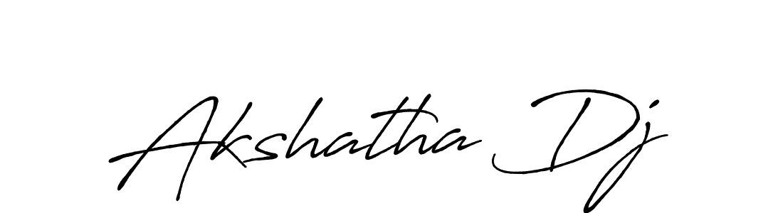 Create a beautiful signature design for name Akshatha Dj. With this signature (Antro_Vectra_Bolder) fonts, you can make a handwritten signature for free. Akshatha Dj signature style 7 images and pictures png