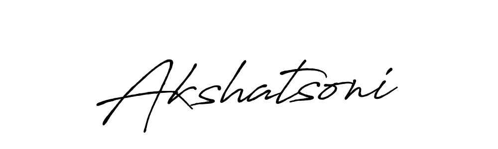 The best way (Antro_Vectra_Bolder) to make a short signature is to pick only two or three words in your name. The name Akshatsoni include a total of six letters. For converting this name. Akshatsoni signature style 7 images and pictures png