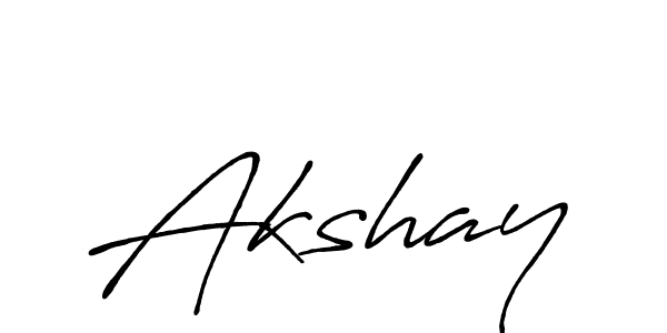 Make a beautiful signature design for name Akshay. With this signature (Antro_Vectra_Bolder) style, you can create a handwritten signature for free. Akshay signature style 7 images and pictures png