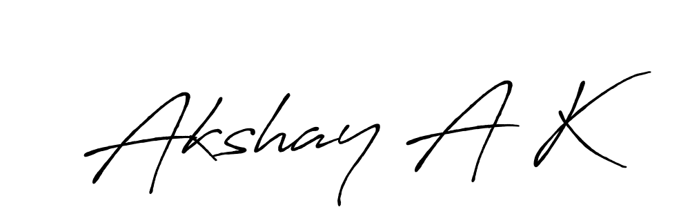 Similarly Antro_Vectra_Bolder is the best handwritten signature design. Signature creator online .You can use it as an online autograph creator for name Akshay A K. Akshay A K signature style 7 images and pictures png