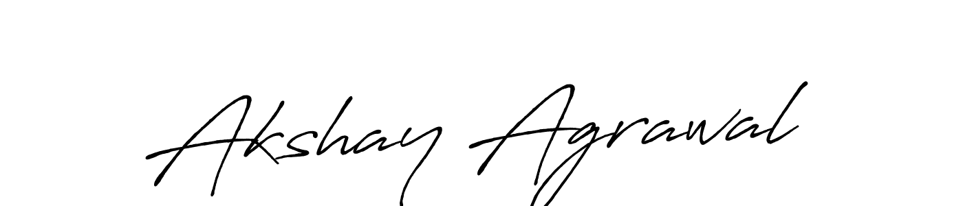 Design your own signature with our free online signature maker. With this signature software, you can create a handwritten (Antro_Vectra_Bolder) signature for name Akshay Agrawal. Akshay Agrawal signature style 7 images and pictures png