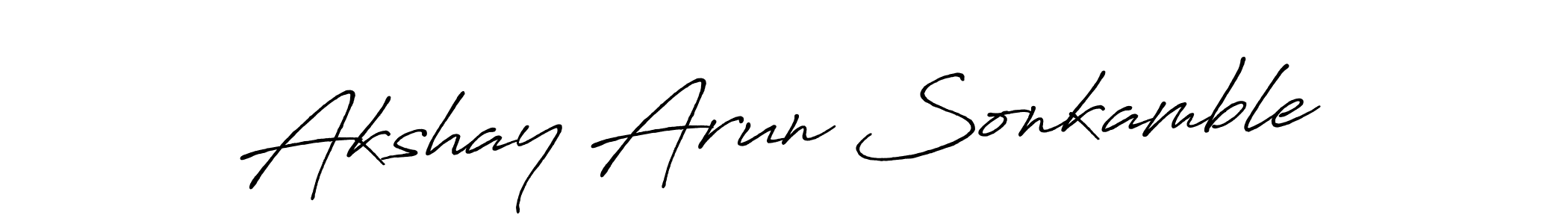 How to make Akshay Arun Sonkamble signature? Antro_Vectra_Bolder is a professional autograph style. Create handwritten signature for Akshay Arun Sonkamble name. Akshay Arun Sonkamble signature style 7 images and pictures png