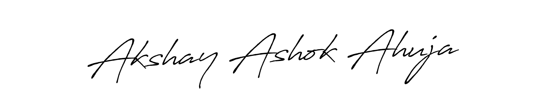 Make a short Akshay Ashok Ahuja signature style. Manage your documents anywhere anytime using Antro_Vectra_Bolder. Create and add eSignatures, submit forms, share and send files easily. Akshay Ashok Ahuja signature style 7 images and pictures png