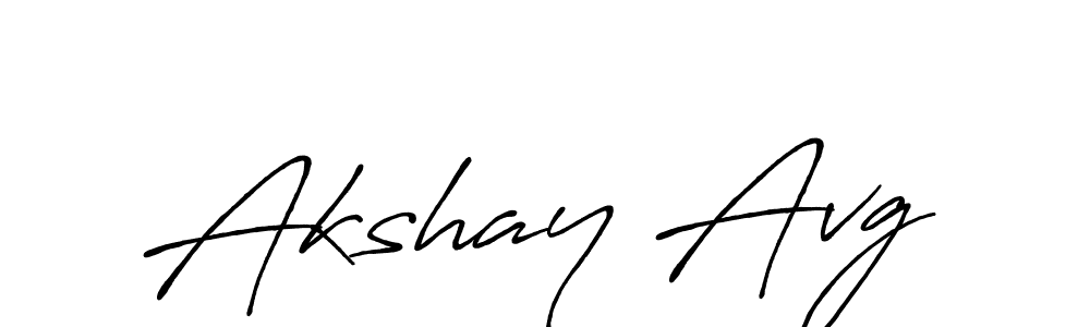 Design your own signature with our free online signature maker. With this signature software, you can create a handwritten (Antro_Vectra_Bolder) signature for name Akshay Avg. Akshay Avg signature style 7 images and pictures png