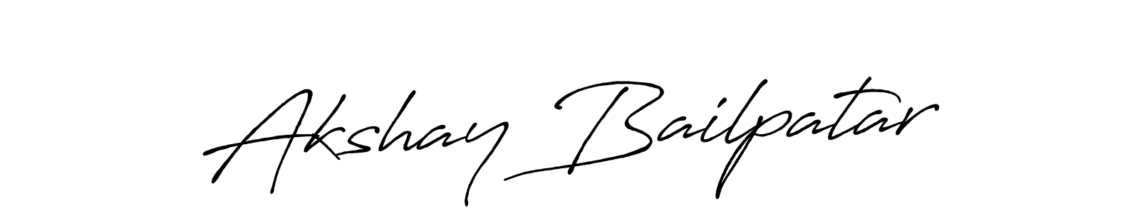You can use this online signature creator to create a handwritten signature for the name Akshay Bailpatar. This is the best online autograph maker. Akshay Bailpatar signature style 7 images and pictures png