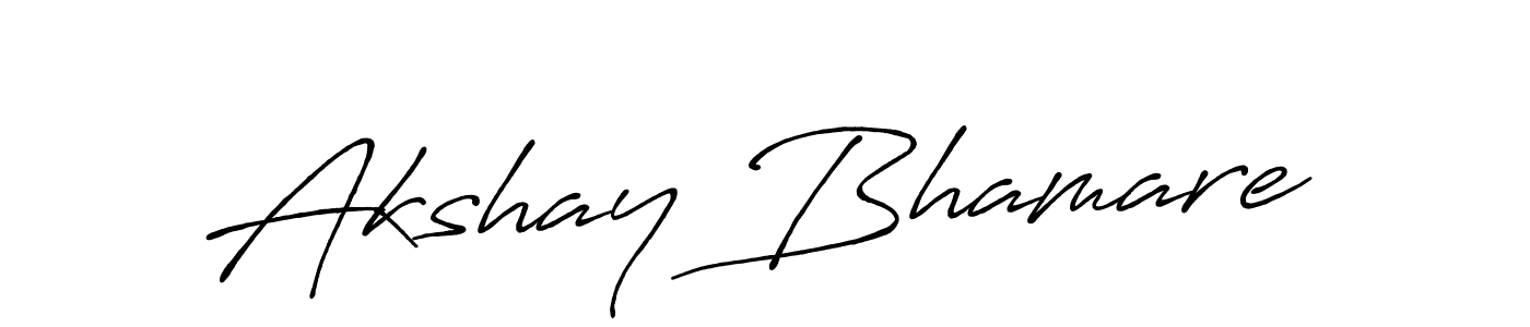 Use a signature maker to create a handwritten signature online. With this signature software, you can design (Antro_Vectra_Bolder) your own signature for name Akshay Bhamare. Akshay Bhamare signature style 7 images and pictures png