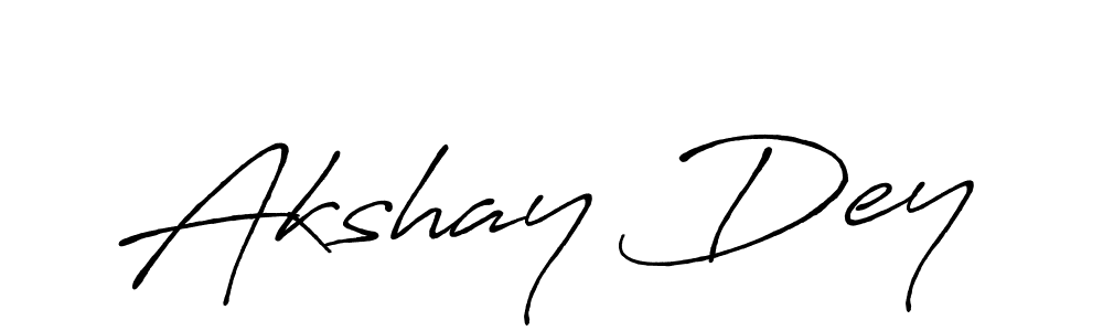 Antro_Vectra_Bolder is a professional signature style that is perfect for those who want to add a touch of class to their signature. It is also a great choice for those who want to make their signature more unique. Get Akshay Dey name to fancy signature for free. Akshay Dey signature style 7 images and pictures png