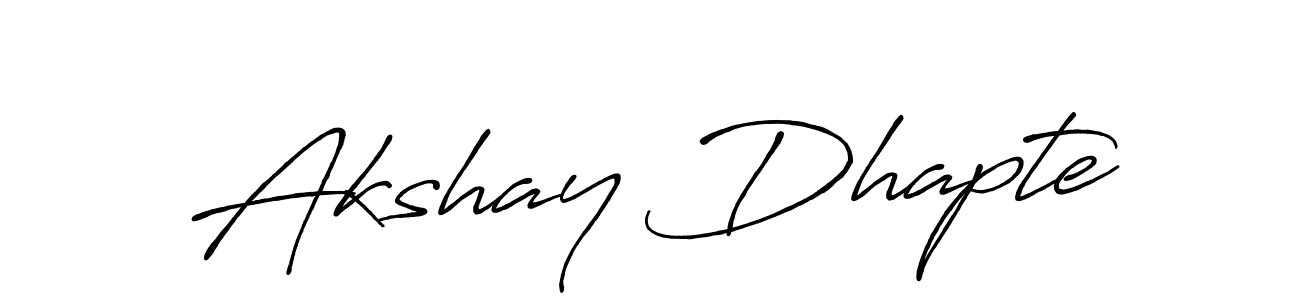 Make a beautiful signature design for name Akshay Dhapte. Use this online signature maker to create a handwritten signature for free. Akshay Dhapte signature style 7 images and pictures png