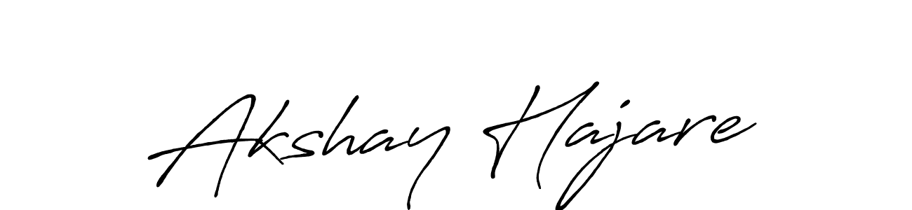 Design your own signature with our free online signature maker. With this signature software, you can create a handwritten (Antro_Vectra_Bolder) signature for name Akshay Hajare. Akshay Hajare signature style 7 images and pictures png