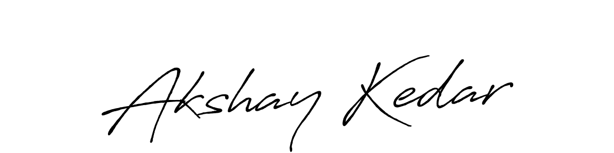 Create a beautiful signature design for name Akshay Kedar. With this signature (Antro_Vectra_Bolder) fonts, you can make a handwritten signature for free. Akshay Kedar signature style 7 images and pictures png