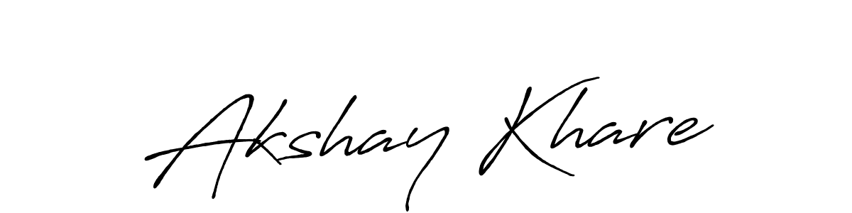 Antro_Vectra_Bolder is a professional signature style that is perfect for those who want to add a touch of class to their signature. It is also a great choice for those who want to make their signature more unique. Get Akshay Khare name to fancy signature for free. Akshay Khare signature style 7 images and pictures png