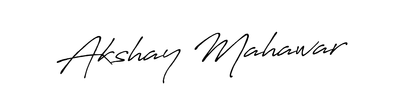 Akshay Mahawar stylish signature style. Best Handwritten Sign (Antro_Vectra_Bolder) for my name. Handwritten Signature Collection Ideas for my name Akshay Mahawar. Akshay Mahawar signature style 7 images and pictures png