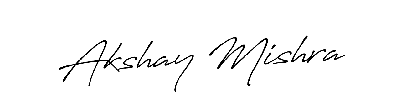 Create a beautiful signature design for name Akshay Mishra. With this signature (Antro_Vectra_Bolder) fonts, you can make a handwritten signature for free. Akshay Mishra signature style 7 images and pictures png