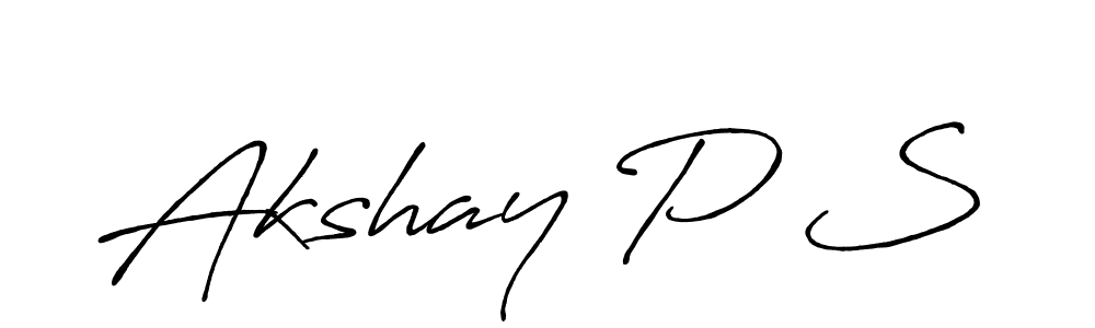 if you are searching for the best signature style for your name Akshay P S. so please give up your signature search. here we have designed multiple signature styles  using Antro_Vectra_Bolder. Akshay P S signature style 7 images and pictures png