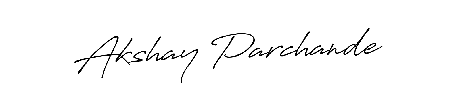 Make a beautiful signature design for name Akshay Parchande. Use this online signature maker to create a handwritten signature for free. Akshay Parchande signature style 7 images and pictures png