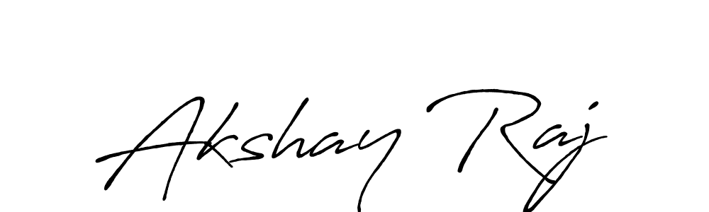 Design your own signature with our free online signature maker. With this signature software, you can create a handwritten (Antro_Vectra_Bolder) signature for name Akshay Raj. Akshay Raj signature style 7 images and pictures png