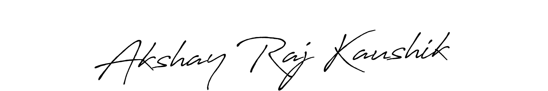 Also we have Akshay Raj Kaushik name is the best signature style. Create professional handwritten signature collection using Antro_Vectra_Bolder autograph style. Akshay Raj Kaushik signature style 7 images and pictures png