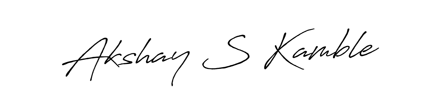 if you are searching for the best signature style for your name Akshay S Kamble. so please give up your signature search. here we have designed multiple signature styles  using Antro_Vectra_Bolder. Akshay S Kamble signature style 7 images and pictures png