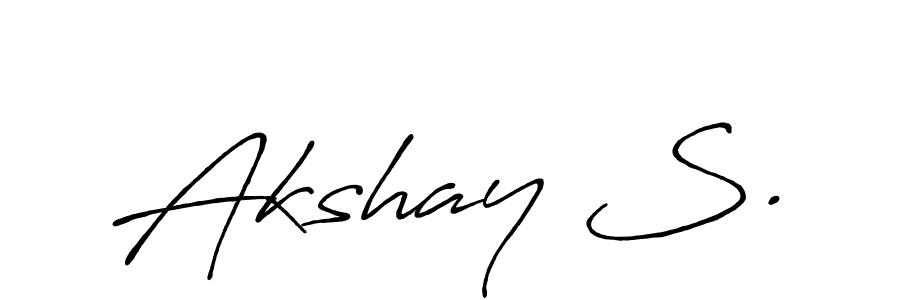 Akshay S. stylish signature style. Best Handwritten Sign (Antro_Vectra_Bolder) for my name. Handwritten Signature Collection Ideas for my name Akshay S.. Akshay S. signature style 7 images and pictures png