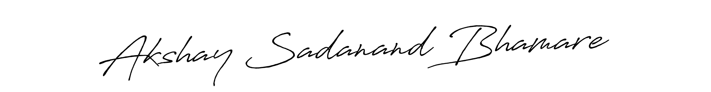 Use a signature maker to create a handwritten signature online. With this signature software, you can design (Antro_Vectra_Bolder) your own signature for name Akshay Sadanand Bhamare. Akshay Sadanand Bhamare signature style 7 images and pictures png