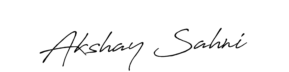 It looks lik you need a new signature style for name Akshay Sahni. Design unique handwritten (Antro_Vectra_Bolder) signature with our free signature maker in just a few clicks. Akshay Sahni signature style 7 images and pictures png