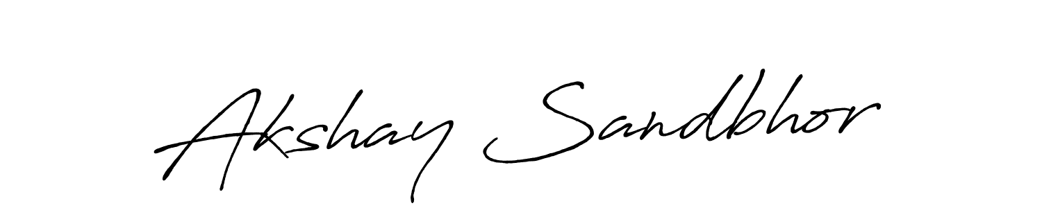 The best way (Antro_Vectra_Bolder) to make a short signature is to pick only two or three words in your name. The name Akshay Sandbhor include a total of six letters. For converting this name. Akshay Sandbhor signature style 7 images and pictures png