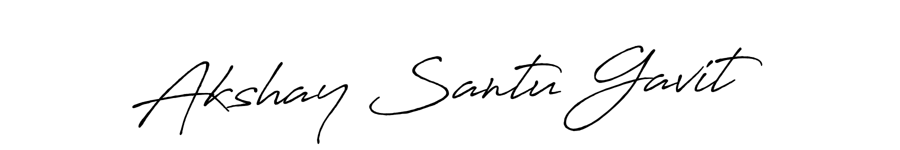 The best way (Antro_Vectra_Bolder) to make a short signature is to pick only two or three words in your name. The name Akshay Santu Gavit include a total of six letters. For converting this name. Akshay Santu Gavit signature style 7 images and pictures png