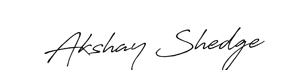 Akshay Shedge stylish signature style. Best Handwritten Sign (Antro_Vectra_Bolder) for my name. Handwritten Signature Collection Ideas for my name Akshay Shedge. Akshay Shedge signature style 7 images and pictures png