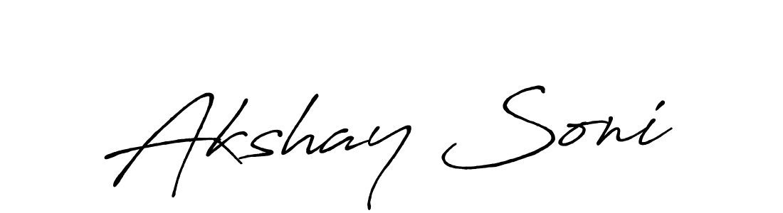How to make Akshay Soni signature? Antro_Vectra_Bolder is a professional autograph style. Create handwritten signature for Akshay Soni name. Akshay Soni signature style 7 images and pictures png